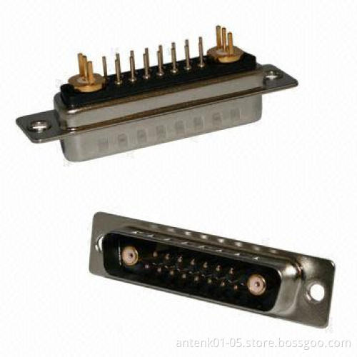 Combo D-sub Connector, Vertical Board Mount with 10/20/30/40A Current, OEM/ODM Orders Welcomed